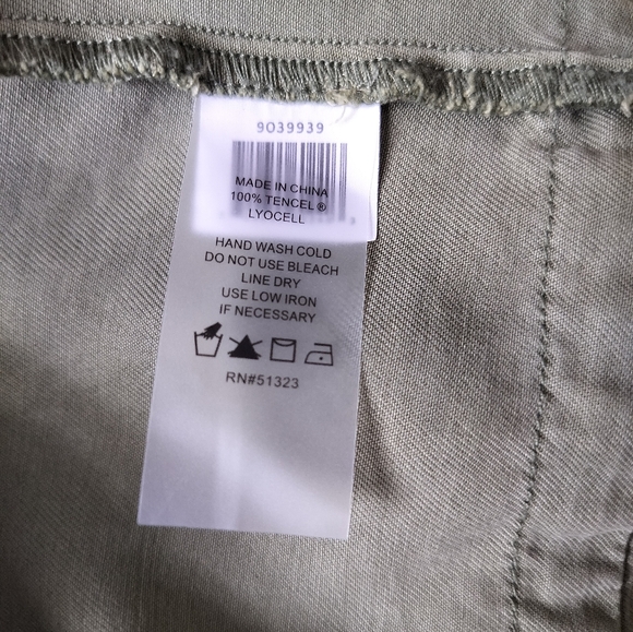 New Vince Camuto olive green casual dress spaghetti straps size L - Picture 11 of 12